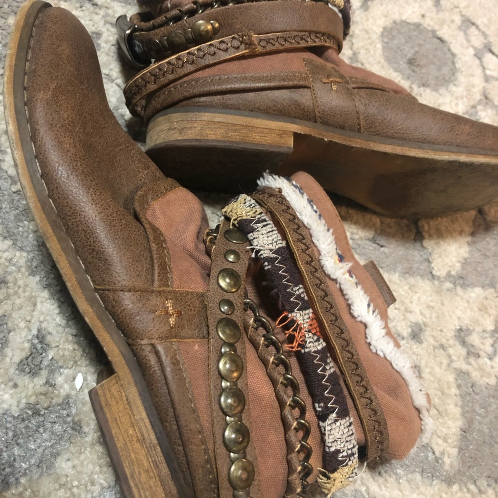 Brown boho booties - Picture 3 of 8
